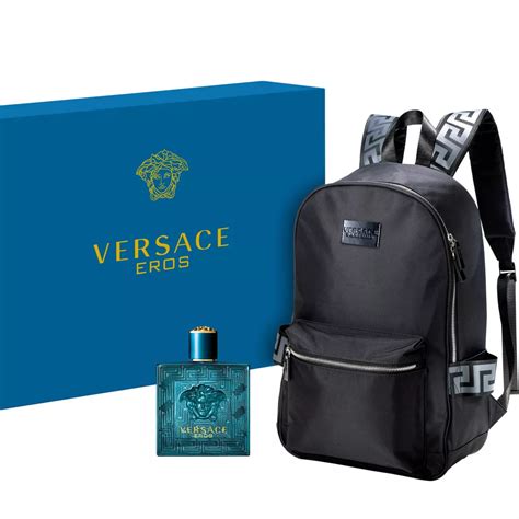 versace cologne backpack gift set|Versace man cologne with bag.